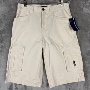 Enyce Mens Cargo Shorts Size‎ 18 Lt Khaki Cotton Twill Streetwear EBS98574 NWT